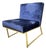 Contemporary Velvet Chair For Sale
