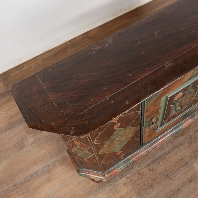 19th Century Late 19th Century Painted Narrow Console Sideboard For Sale - Image 5 of 14