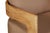 Modern Eclipse Outdoor Solid Teak Wood Revolving Chair - Light Brown Fabric For Sale - Image 3 of 11