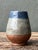 Vintage Blue and Gray Ceramic Vase For Sale - Image 11 of 12
