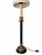 Black and Gold Neoclassical Candlestick Table Lamp With Braided-Trim Shade For Sale - Image 9 of 11