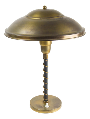 Danish Art Deco Brass Table Lamp, 1930s