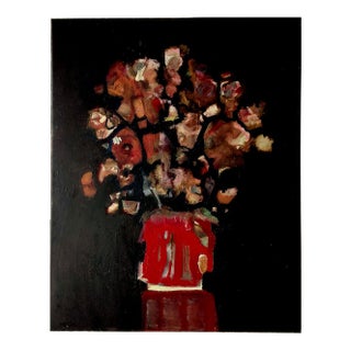 Dark Bouquet Is Contemporary Abstract Expressionist Oil Painting by Lynn Christian 2026 For Sale