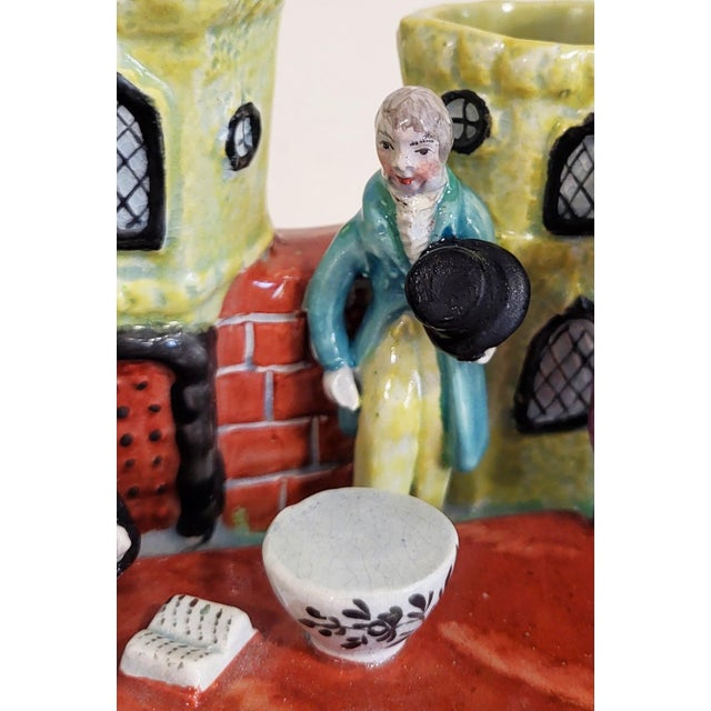 Antique Staffordshire Pearlware Pottery Grouping Tulipere Vase For Sale - Image 12 of 18