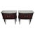 Mid-Century Modern Italian Walnut and Glass Bedside Tables, 1950s, Set of 2 For Sale - Image 10 of 10