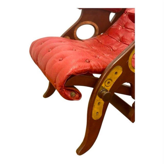 Metal Campaign English Armchair, 1890 For Sale - Image 7 of 9