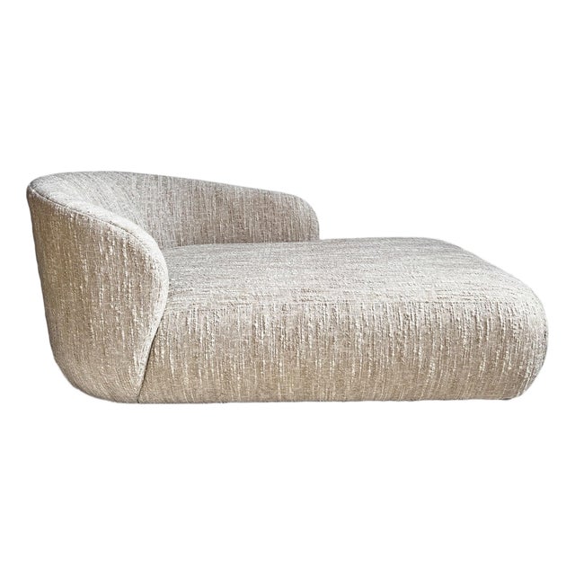 Contemporary Modern Cloud Boucle Chaise For Sale
