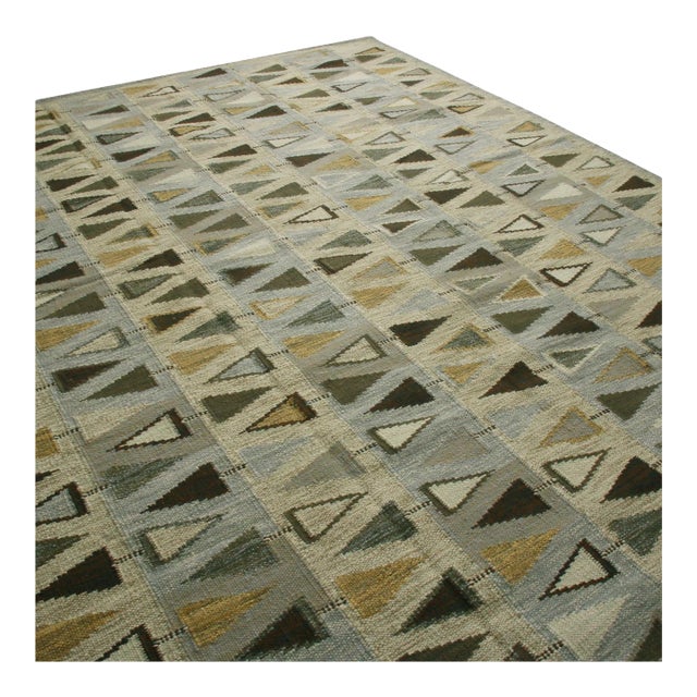 Swedish Geometric Rug by Celerie Kemble for Chairish, 14'x20' For Sale