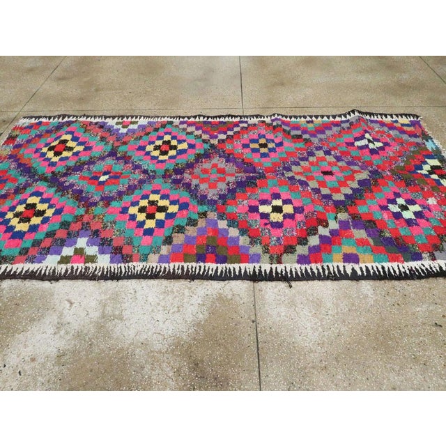 Turquoise Galerie Shabab Collection Mid-20th Century Persian Flatweave Kilim Rug For Sale - Image 8 of 10