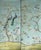 Japanese Chinoiserie Peacock Hand Painted Wallpaper on Edo Xuan Paper For Sale - Image 3 of 3