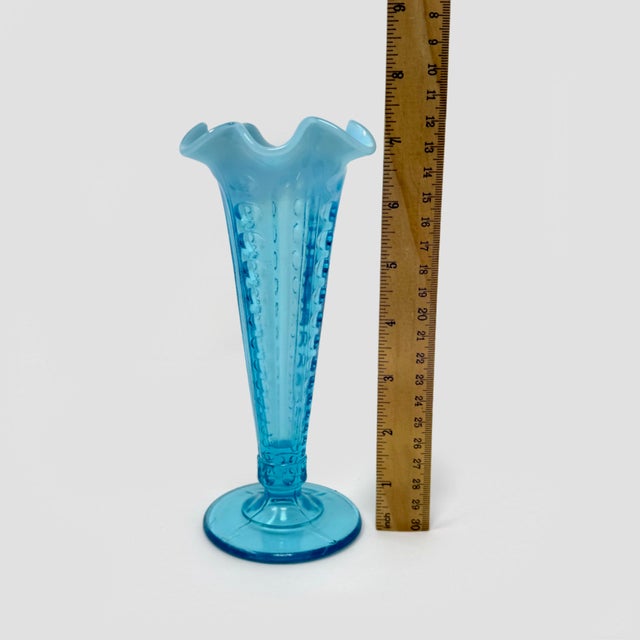 Add a touch of turn-of-the-century elegance to your collection with this gorgeous Early American Pattern Glass (EAPG) bud...