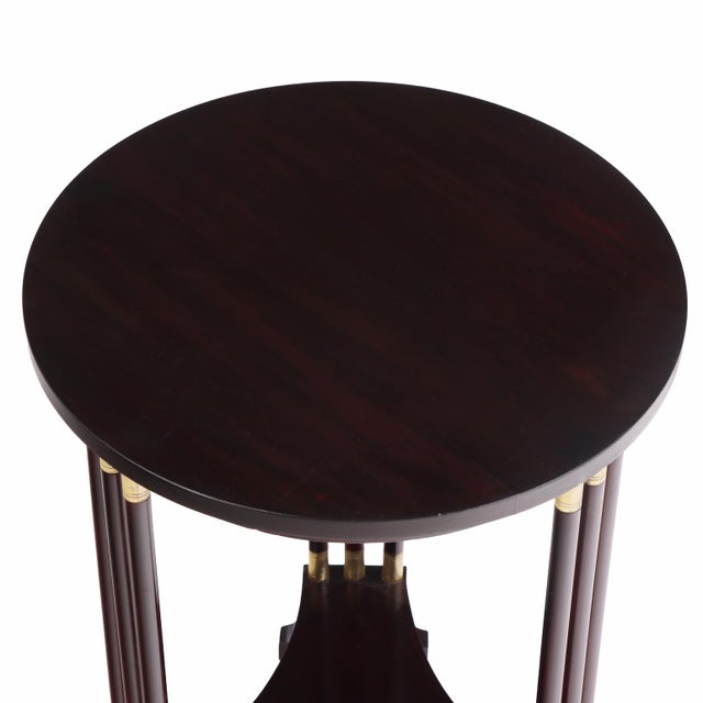 Secessionist Style Mahogany and Bronze-Mounted Occasional Table, C. 1910. For Sale - Image 4 of 4