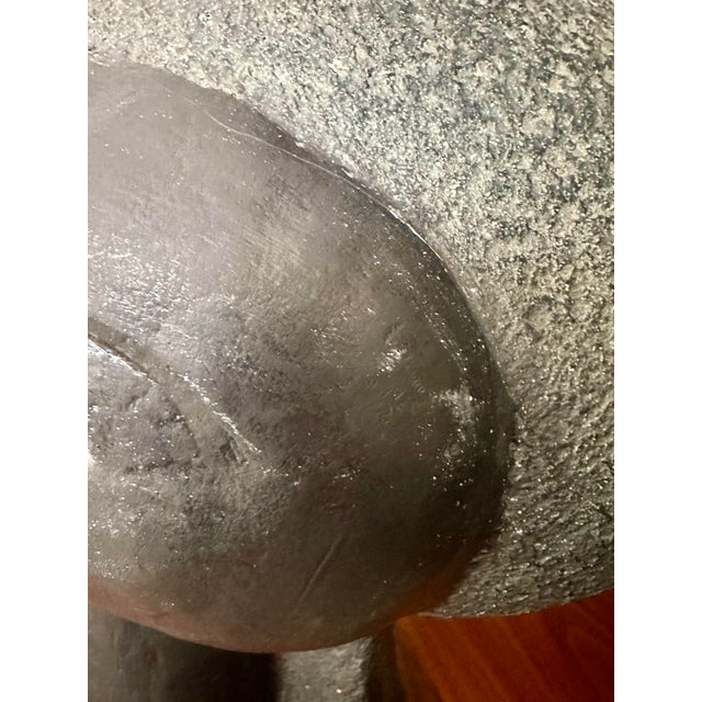 Black Vintage Paul Bellardo Sculpture for Austin Productions "Heads of the Universe" For Sale - Image 8 of 9