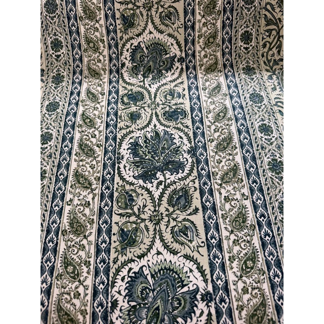 2020s Meredith Ellis Textiles Hyder in Jade Hemp Fabric 3 Yards For Sale - Image 5 of 5
