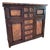Authentic Mexican Francisco Reclaimed Wood & Hand-Hammered Copper Credenza For Sale