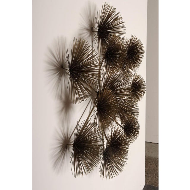 Large Brutalist "Pom Pom" Brass Wall Sculture by Curtis Jere Signed and Dated For Sale In New York - Image 6 of 18