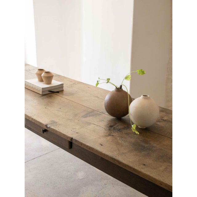 Antique Oak Dining Table, 1700s For Sale - Image 5 of 10