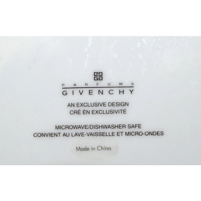 4 Givenchy Paris Flower Dinner Plates Les Fleurs De Parfums Porcelain Serveware For Sale - Image 11 of 13