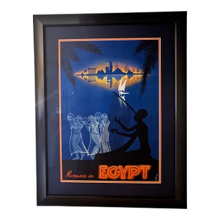 Ismael M Azmy - Vintage Travel Poster - Romance in Egypt 1938 For Sale