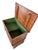 Primitive Pine Farmhouse Drysink Cabinet With Green-Lined Lift Top For Sale - Image 10 of 14