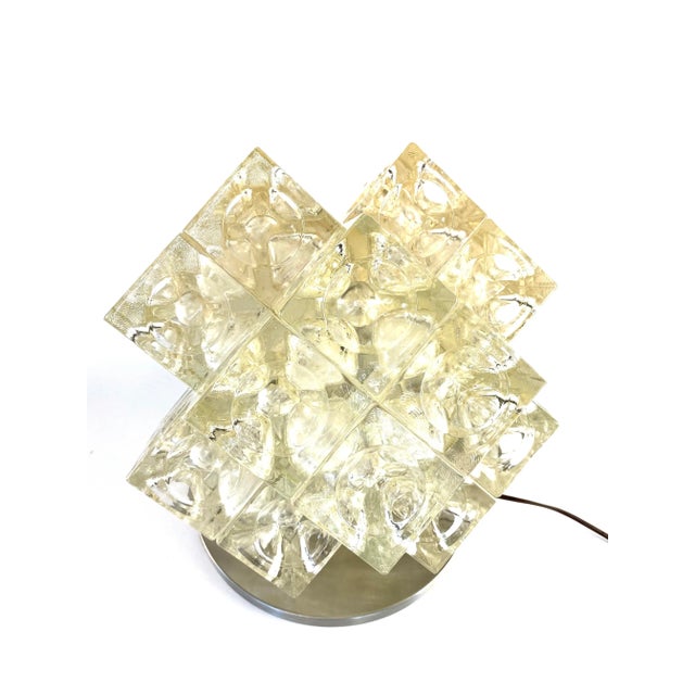 1960s 1968 Albano Poli "Eclisse" Modernist Sculptural Table Lamp, Poliarte Italy For Sale - Image 5 of 12