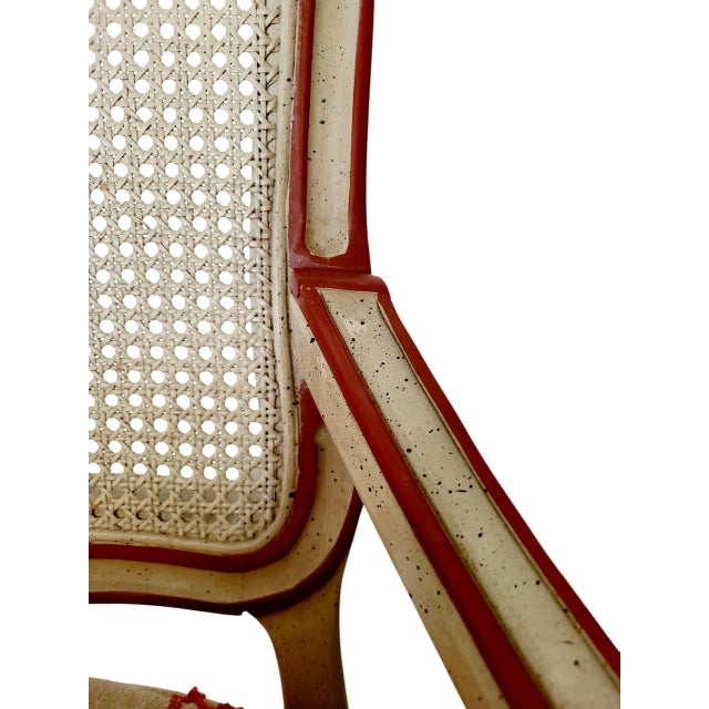 Mid 20th Century W&j Sloane Inc. 1969 Louis XV Provincial Style Cane-Back Settee For Sale - Image 5 of 11