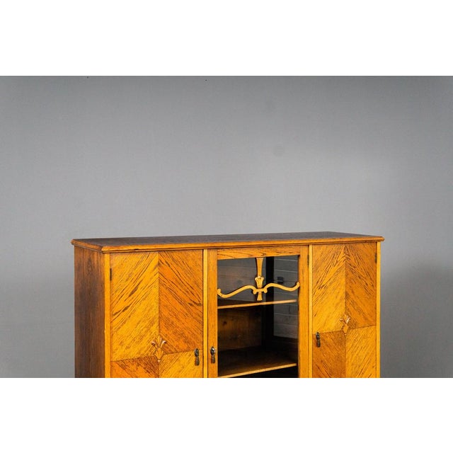 Wood Early 20th Century Art Nouveau Bookcase For Sale - Image 7 of 18