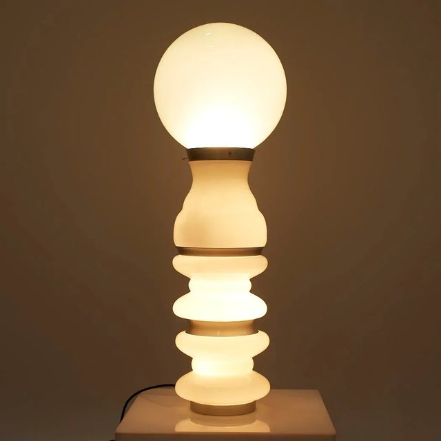 Carlo Nason Mid Century Murano Glass Lamp For Sale - Image 11 of 12