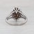 2010s 0.43ctw Diamond Halo Cluster Engagement Ring 14k White Gold Size 6.75 For Sale - Image 5 of 6