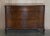 Antique Flamed Mahogany Serpentine Fronted Claw & Ball Feet Chest of Drawers For Sale - Image 3 of 18