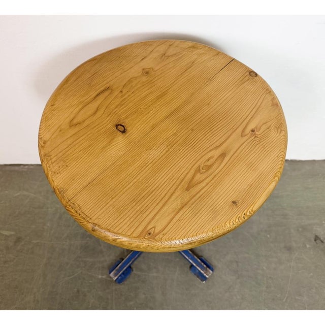 1960s Vintage Industrial Workshop Stool, 1960s For Sale - Image 5 of 14