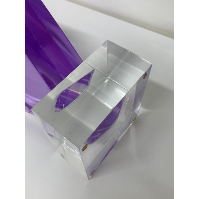Van Teal Multi-Color Abstract Acrylic Table or Floor Sculpture, 1980s For Sale - Image 16 of 16