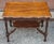 Jacobean Early 20th Century Jacobean Style Walnut Side Table With Scalloped Turtle Top and Turned Legs For Sale - Image 3 of 6