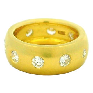 Talia Jade 18k Gold Diamond Band Ring, 1.90 Carats, Size 7 For Sale