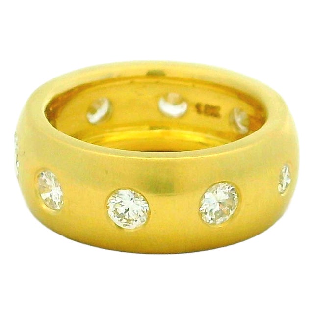 Talia Jade 18k Gold Diamond Band Ring, 1.90 Carats, Size 7 For Sale