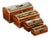 Set of Four Vintage Hand-Painted Wooden Treasure Boxes With Maritime Scenes For Sale