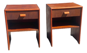 Vintage Teak Nightstands by Søren Willadsen, 1952, Set of 2