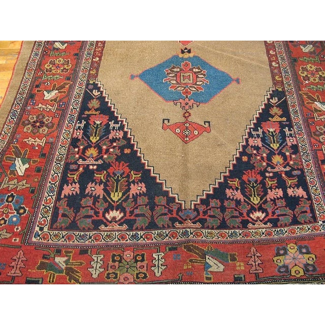 Antique Persian Bijar rug, size: 5'4" x 11'3".