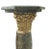 Pair of Antique French Green Marble & Gilt Bronze Pedestals 44" For Sale - Image 4 of 7