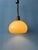 Vintage Beige Acrylic Glass Mushroom Pendant Lamp For Sale - Image 11 of 11