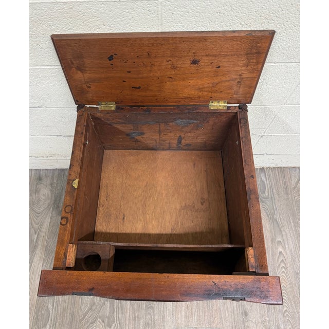 Brown Antique 1872 Brown’s Patent Victorian Convertible Stand Secretary Writing Table For Sale - Image 8 of 10
