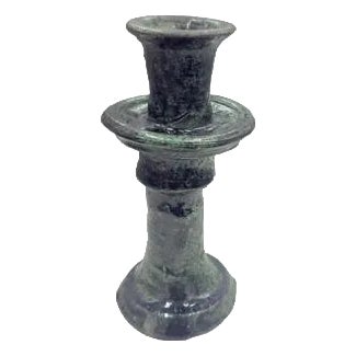 Moroccan Tamegroute Glazed Candlestick Holder For Sale