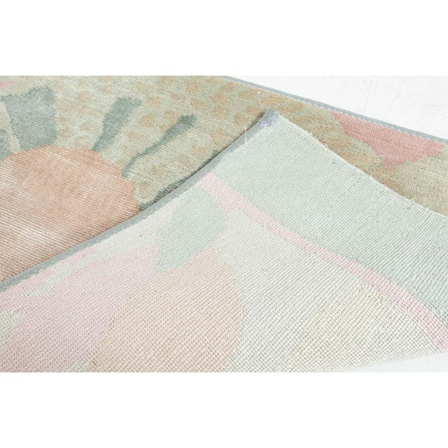 Peach Modern Silk Fragment Runner by Doris Leslie Blau For Sale - Image 8 of 8