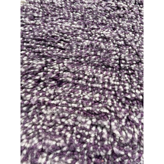 Moroccan Purple Contemporary Hand-Knotted Area Rug For Sale - Image 6 of 6