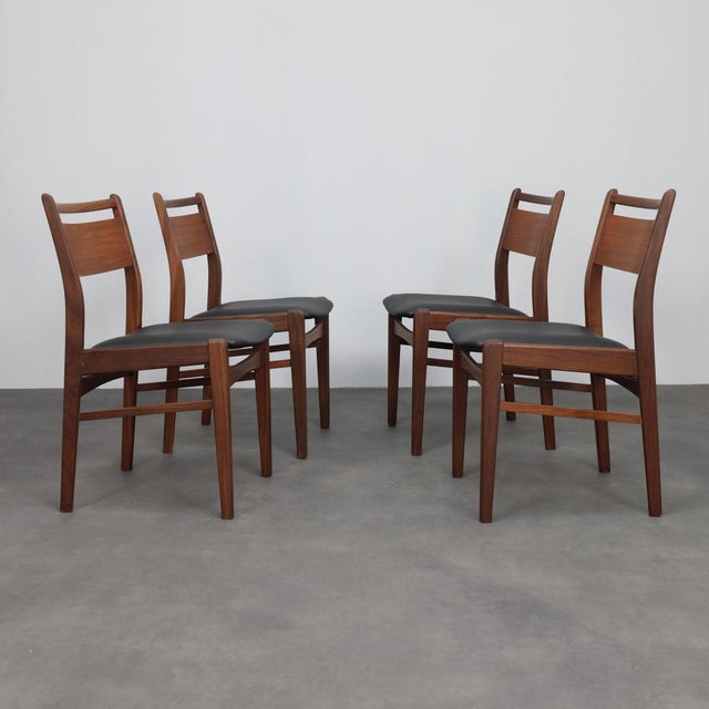 Mid-Century Modern Teak Dining Chairs, 1960s, Set of 4 For Sale - Image 10 of 10