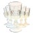 Diamond Point Goblets- Set of Six For Sale