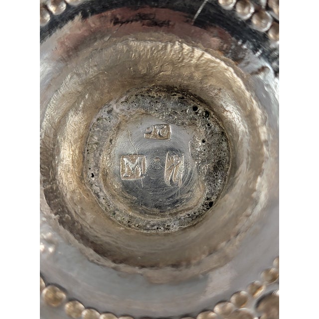 Burmese High-Grade Silver Floral Bowls, Mandalay, 1900, Set of 2 For Sale - Image 11 of 17