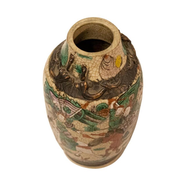 Mid 19th Century Antique Chinese Nankin Vase, 1850 For Sale - Image 5 of 7