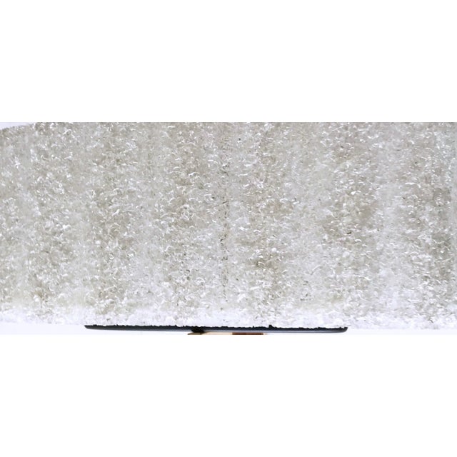 Very elegant French pair of perplex shade sconces by Maison Arlus. 1 light 65 watts max US wired and in working condition...