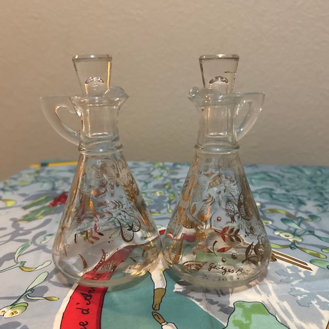 1950s Mid-Century Modern Georges Briard "Persian Garden" Cruet Set - Pair For Sale In New Orleans - Image 6 of 10